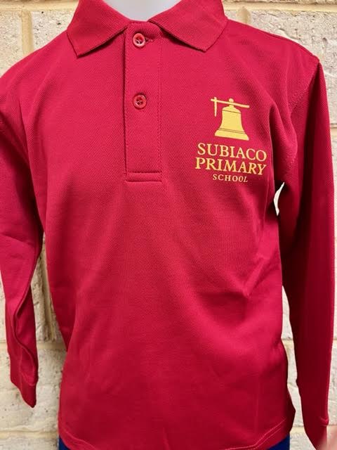 Long Sleeved Polo Red